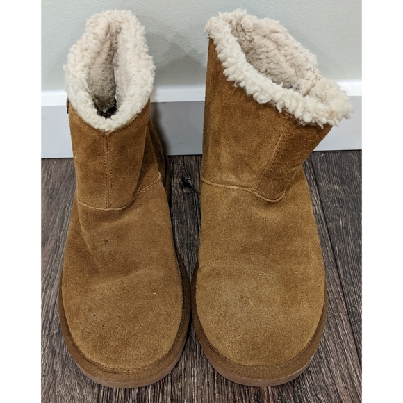 Minnetonka Brown Faux Fur Lined Ankle Boots Size 6 - Picture 8 of 12